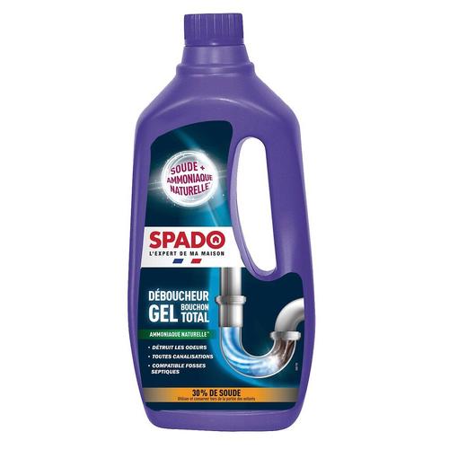 Déboucheur gel cuisine et salle de bain Spado 1L