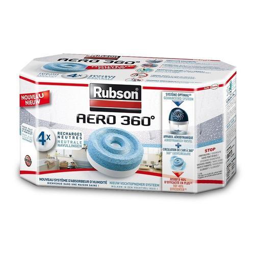 Lot de 6 recharges tablette pour absorbeur d'humidité RUBSON Aéro