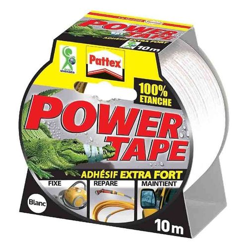 Adhésif Réparation PATTEX Power Tape Blanc 10m