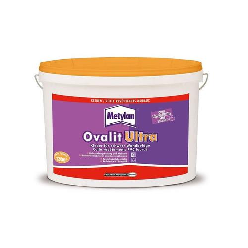 Colle puissante revêtement lourds PVC vinyls 18KG 120M² OVALIT ULTRA METYLAN