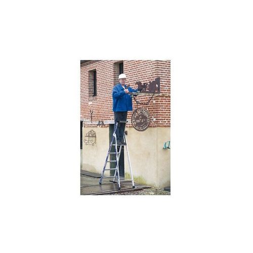 Marchepied en Alu 10 marches Hauteur d'accès 4,28 m max. MAXIBAT Tubesca Comabi