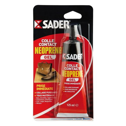 Colle néoprène contact gel Sader - Tube 125 ml