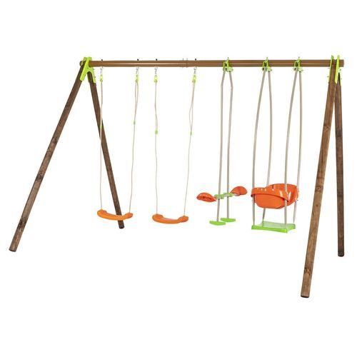 Trigano Portique Bois/Métal Techwood Premium Bongo