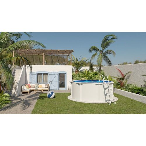 trigano jardin - piscines hors sol acier diamètre 4.85 m - pi8710-1
