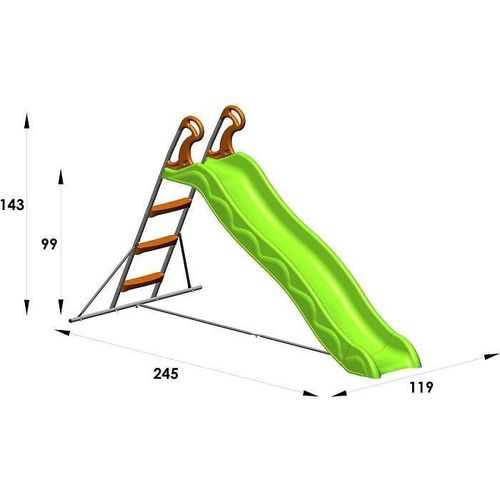 Trigano Toboggan De 2.15m De Glisse Danou - J-31101p4 - Trigano Jardin