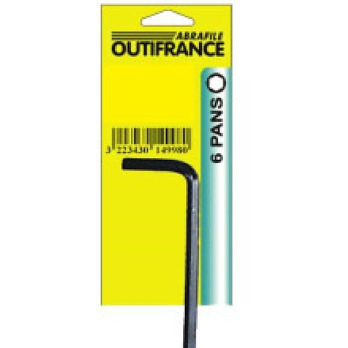 Cle 6 Pans Male Coudee 1mm - Outifrance