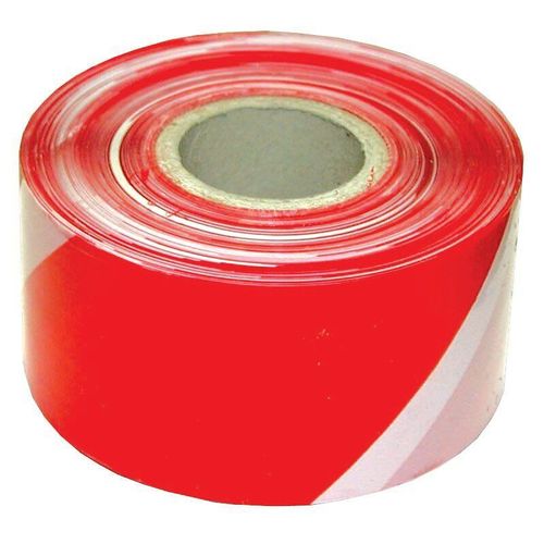 Ruban signalisation blanc/rouge 200m