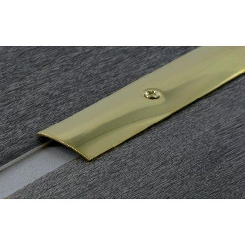 Barre de seuil à visser - inox laiton - longueur 270 cm - largeur 30 mm DINAC