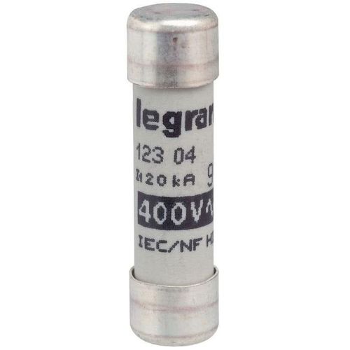 Cartouches industrielle cylindrique 8x32mm 6A 400V boîte de 10 pièces - LEGRAND - 012306