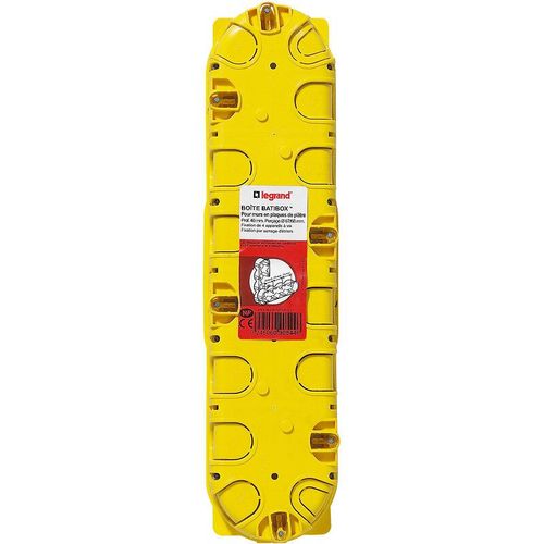 Boîte à Encastrer LEGRAND Batibox Plaque de Plâtre 4 Postes Profondeur 40mm