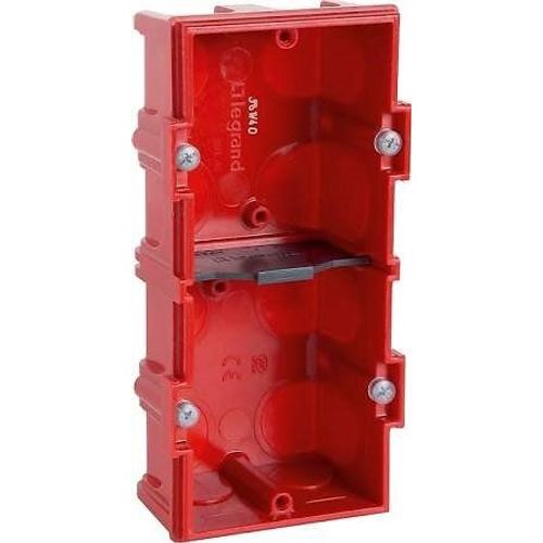 Boîte à Encastrer LEGRAND Batibox Maçonnerie 2 Postes Profondeur 40mm
