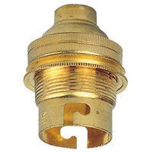 Douille LEGRAND pour Ampoule B22 avec Bague Sortie de Câble Droite Laiton