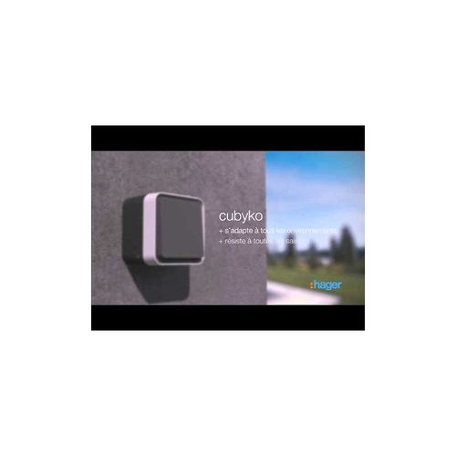 Hager-cubyko Double BP 1O 1F gris