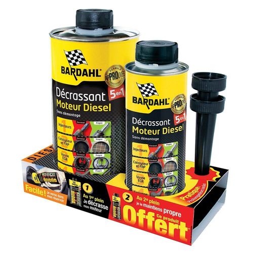 Bardahl Décrassant Moteur Diesel 5 En 1 - 1 L + 300 Ml