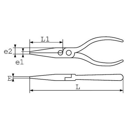 Pinces téléphone coupantes BI-matière - becs 51 mm - 237.16 G SAM OUTILLAGE