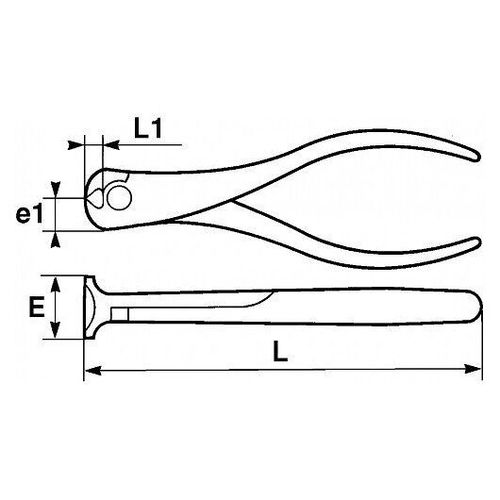 Pince coupante en bout - 230.16 G SAM OUTILLAGE