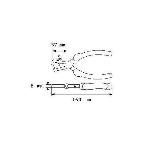 Pince à dénuder bimatière - butée réglable - 240-16-G SAM OUTILLAGE