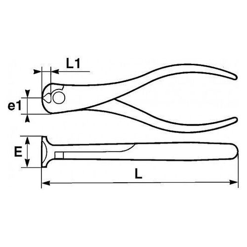 PINCE COUPANTE EN BOUT BIMATIERE 205 MM SAM - 230-20G