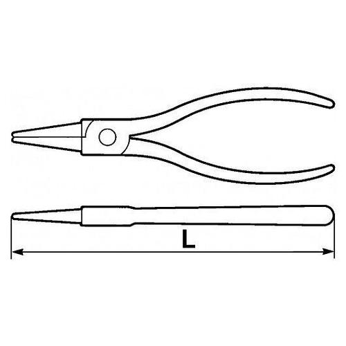 PINCE CIRCLIPS INTERIEURE COUDEE 90° 8-13 MM SAM - 191-10A