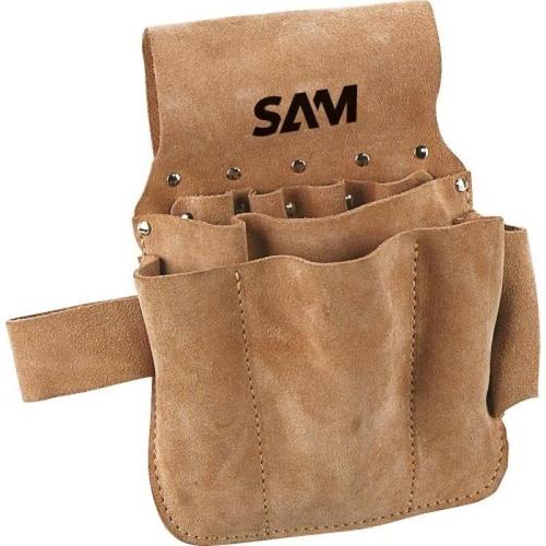 Sacoche d'outils en cuir - bandeau d'accroche ceinture - 422-CZ SAM  OUTILLAGE