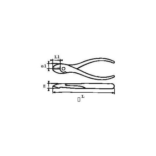 PINCE COUPANTE ELECTROMECANICIEN DIAGONALE RASE SAM - 232-15