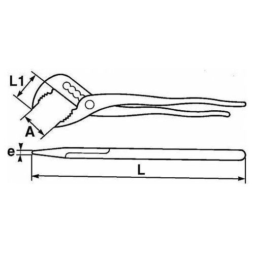 Pince à simple crémaillère SAM OUTILLAGE