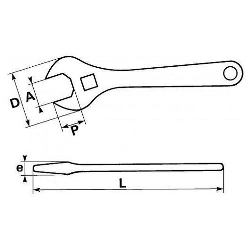 CLE A MOLETTE 18" SAM - 54-C18