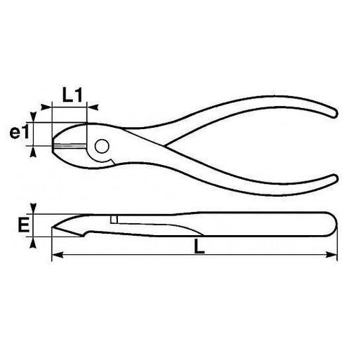 PINCE COUPANTE DIAGONALE ISOLEE 185 MM SAM - 232-18TI