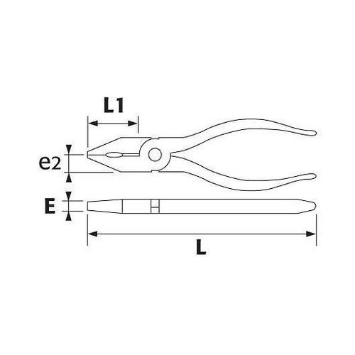 SAM OUTILLAGE Pince universelle de 185 mm a ressort de rappel