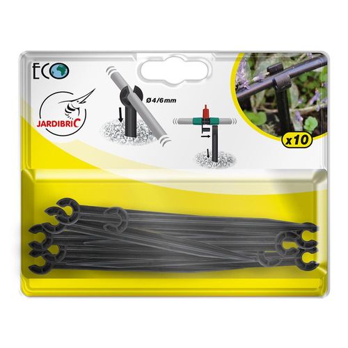 Piquets de maintien extra pour tuyau 4x6mm ou goutteur en ligne réglable extra (10 pièces)