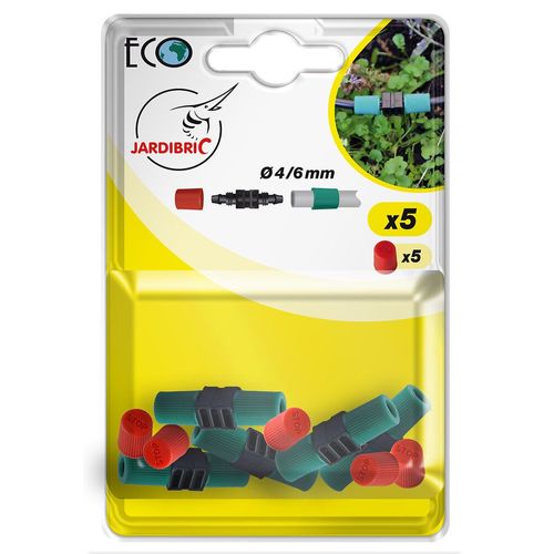 Jonction compression extra - 6 + bouchon (5 pièces)
