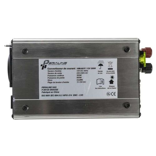 Convertisseur 300w 12v/220v +1 Prise Usb