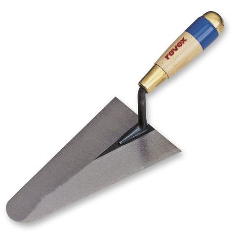 Truelle cazzuola ronde acier traité REVEX, 22 cm