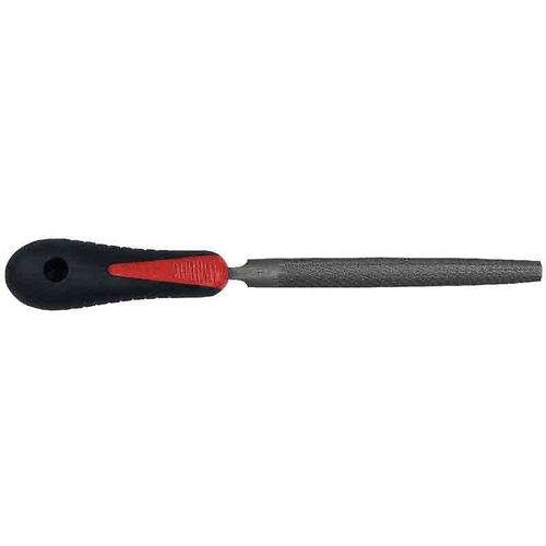 Lime demi-ronde à manche plastique - 250 mm, Bâtarde