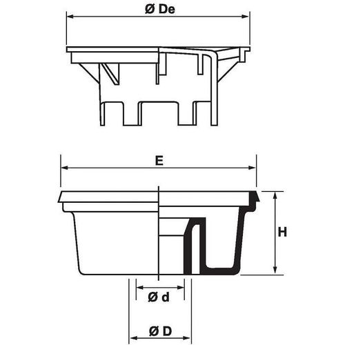 Nicoll - Siphon PVC Sable 250 mm