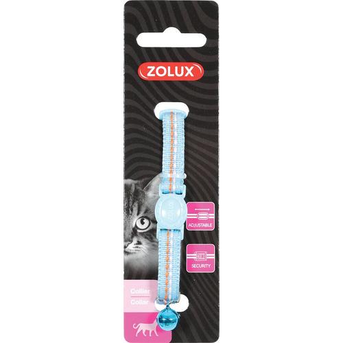 Collier Pour Chat Zolux - Bleu - Nylon - Réglable - 520031ble