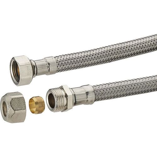 Flexible inox bicone ø12 - femelle 12x17 longueur 30 cm - dn8 (qté=1) NOYON & THIEBAULT