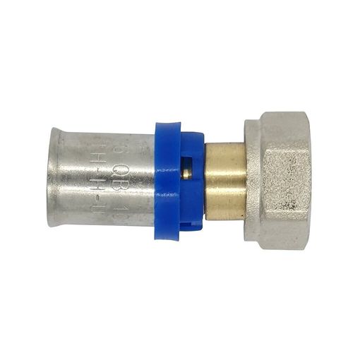 Raccord droit à sertir multiprofil TH-H-U pour tube multicouche NOYON & THIEBAULT - Ø 20 mm à visser femelle écrou libre F3/4 (20x27) - 310205