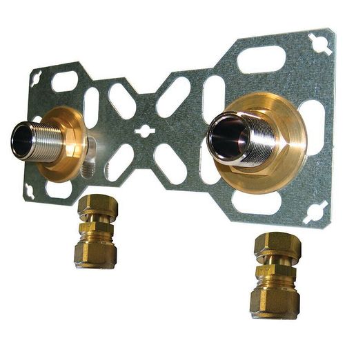 Sortie de cloison fixsystem double per à compression ø16 NOYON & THIEBAULT