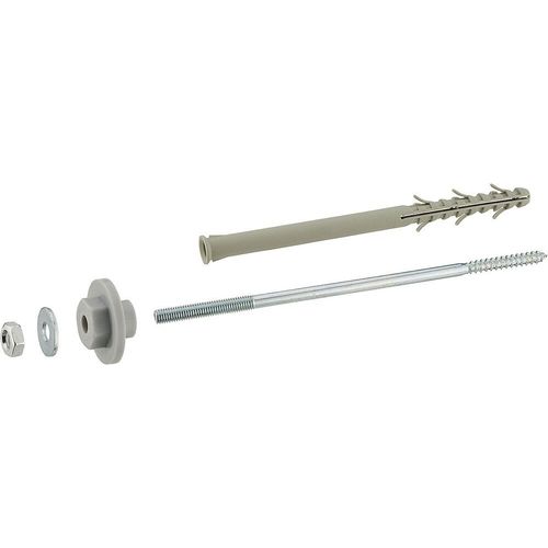 Fixations lavabo mur isolé polystyrène vis 8x260 mm chevilles 10x200 mm x2 NOYON & THIEBAULT