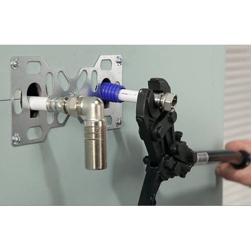 Platine Sortie De Cloison Double Multicouche À Sertir Ø20 Pour Douche / Baignoire Fixsystem