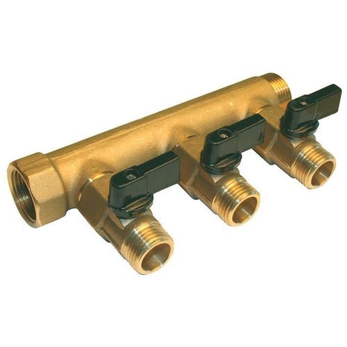 Collecteur à vannes MF 20x27 - départ m 15x21 - 3 départs NOYON & THIEBAULT