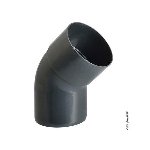 Coude 45° mâle / femelle pour gouttière Pcs80a pvc