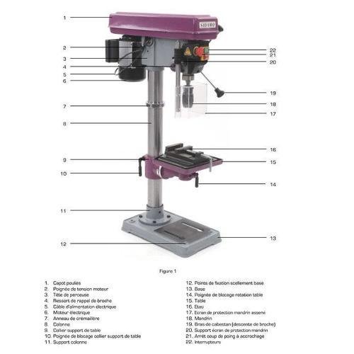 Perceuse d'établi Star 20 PE SIDAMO - 20501018