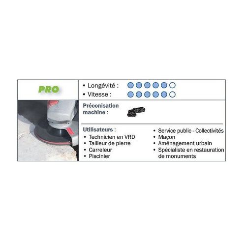 Sidamo - 5 disques semi-flexible SIDAFLEX D.180x22,23mm C Grain 36 Carbure