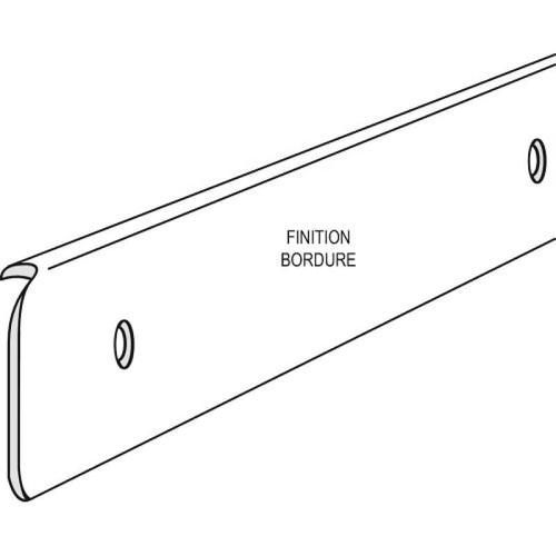 Bordure de finition plan de travail en aluminium-rayon 3-5mm NORDLINGER