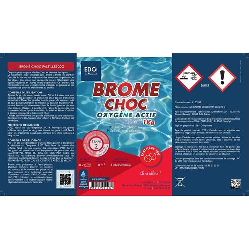Traitement universel sans chlore - 1 kg - SOURCE BLEUE