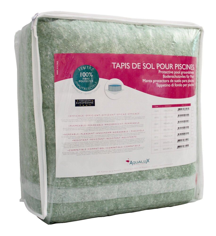 Tapis de sol 110g/m2 4,4x4,10m pour piscine