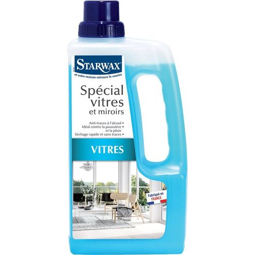 Nettoyant spécial vitres anti-traces à l'alcool Starwax 1L