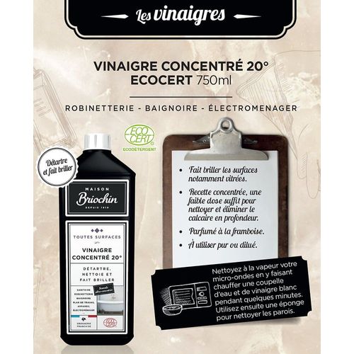 Maison Briochin - Vinaigre gel concentré 20° 750ml